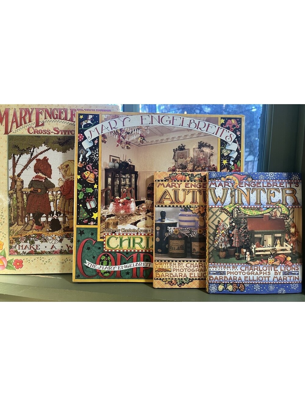Mary Engelbreit Books Lot Of 4 Christmas Hardcover Fall Winter Holiday 90s